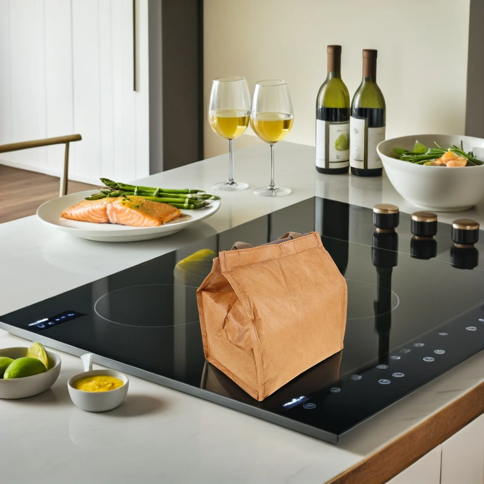 Paper Bento Lunch Bag Insulated Waterproof Thermal Tote For Work Food Delivery Portable Khaki Lunch Bag For Women
Paper Bento Lunch Bag Insulated Waterproof Thermal Tote For Work Food Delivery Portable Khaki Lunch Bag For Women