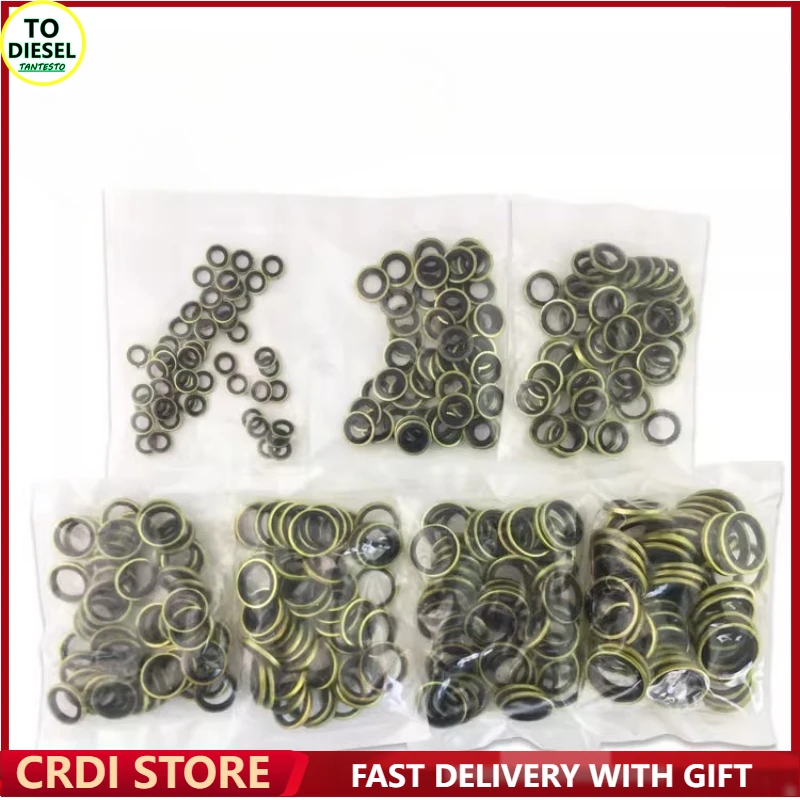 50pcs M6 M8 M10 M12 M14 Sealing Gasket Combination Repair Kit Sealing Ring for Auto Repair Seal
50pcs M6 M8 M10 M12 M14 Sealing Gasket Combination Repair Kit Sealing Ring for Auto Repair Seal