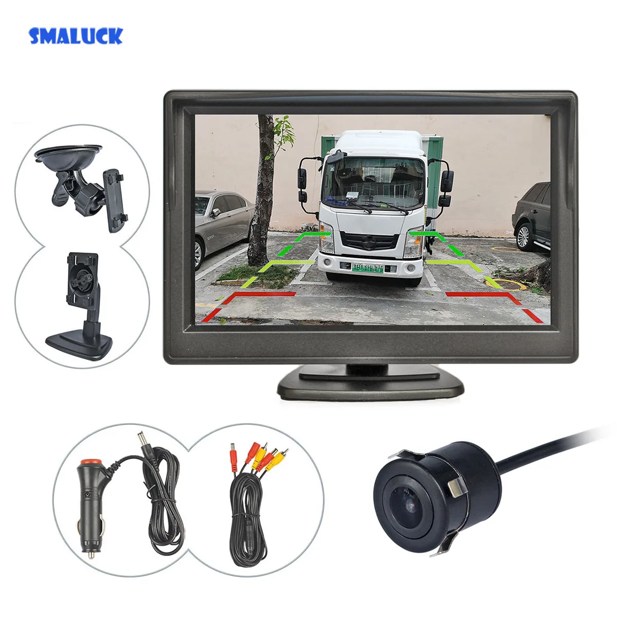 SMALUCK 5-дюймовый HD автомобильный монитор, 120 градусов, водонепроницаемая автомобильная камера заднего вида, кронштейн на присоске, 2 в 1, система видеопарковки
SMALUCK 5-дюймовый HD автомобильный монитор, 120 градусов, водонепроницаемая автомобильная камера заднего вида, кронштейн на присоске, 2 в 1, система видеопарковки