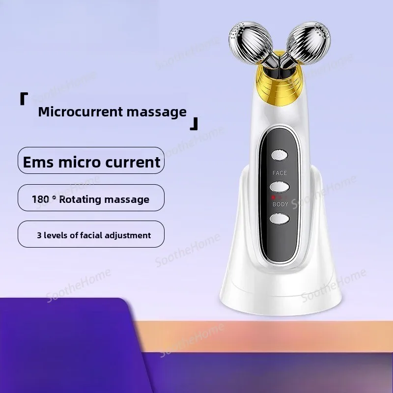 Ems Facial High Frequency Facial Machine Micro-current Roller Beauty Device, Facial Lifting Massage V-face Introduction Device
Ems Facial High Frequency Facial Machine Micro-current Roller Beauty Device, Facial Lifting Massage V-face Introduction Device
