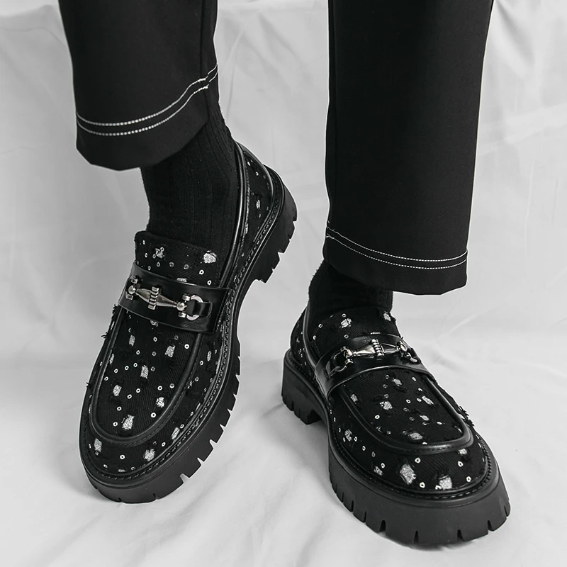 Мужские лоферы на толстой подошве, удобная нескользящая дышащая модная мужская повседневная обувь, размеры 38-46
Мужские лоферы на толстой подошве, удобная нескользящая дышащая модная мужская повседневная обувь, размеры 38-46