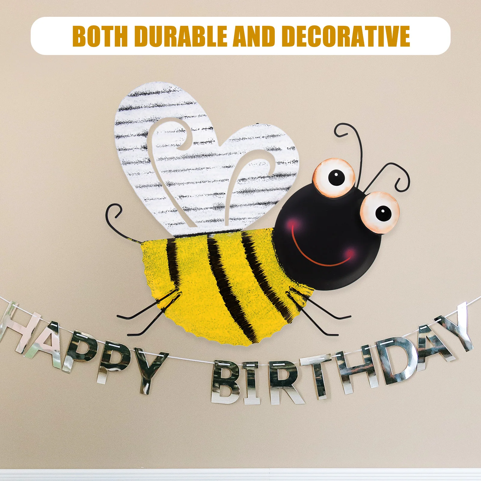 Bee Wall Decor Home Sculptures Metal Wrought Iron Hanging Parts Decorations Rustic Vintage Bedroom Living Room
Bee Wall Decor Home Sculptures Metal Wrought Iron Hanging Parts Decorations Rustic Vintage Bedroom Living Room