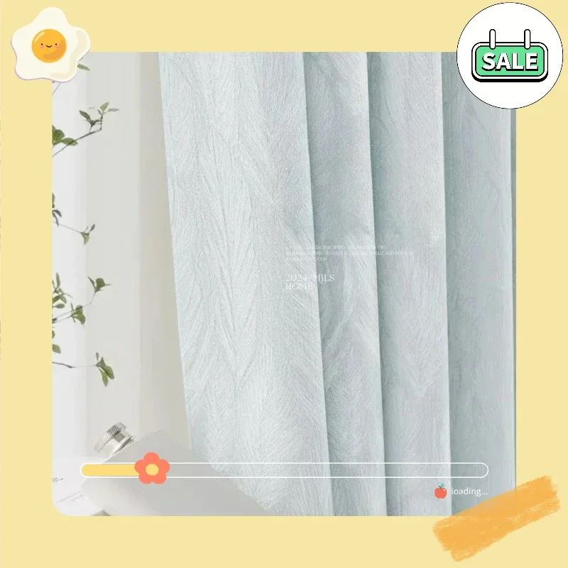 New Chenille Feather Style Thickened Curtains for Living Room Bedroom Study Blackout High-end Simple Modern Cloth
New Chenille Feather Style Thickened Curtains for Living Room Bedroom Study Blackout High-end Simple Modern Cloth