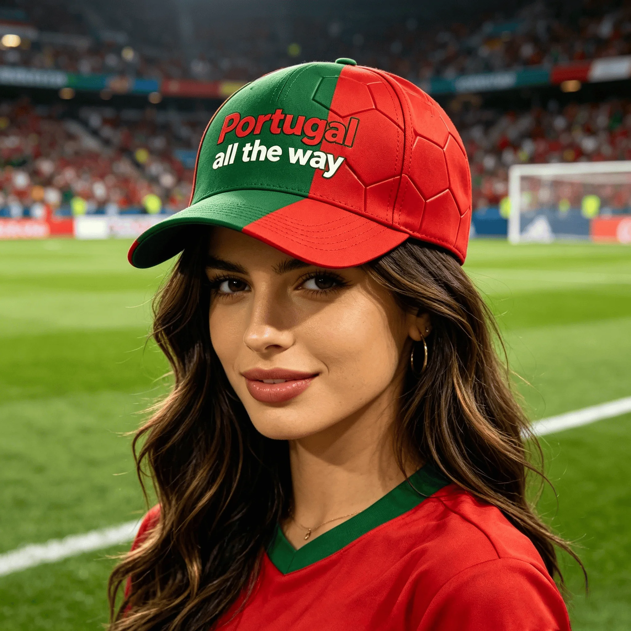 Portugal National Flag Themed Baseball Cap, Unisex Casual Breathable Sun Hat with "Portugal for The Win" Letter Print for Daily
Portugal National Flag Themed Baseball Cap, Unisex Casual Breathable Sun Hat with "Portugal for The Win" Letter Print for Daily