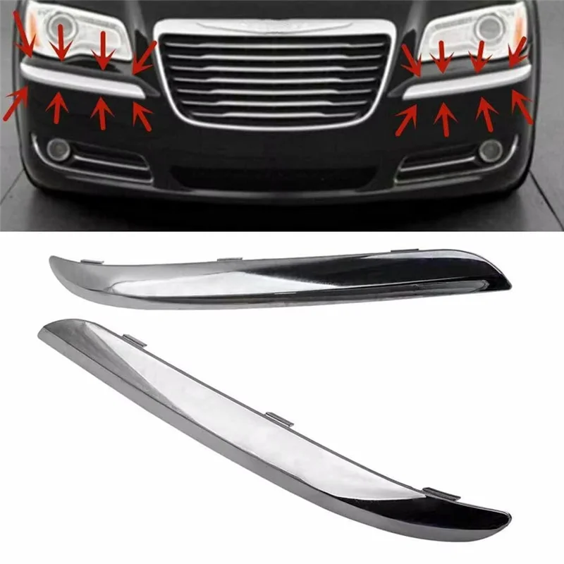 Chrome Front Bumper Molding Trim For Chrysler 300 Accent 2011-2014 Front Bumper Trim Strip-M54K
Chrome Front Bumper Molding Trim For Chrysler 300 Accent 2011-2014 Front Bumper Trim Strip-M54K
