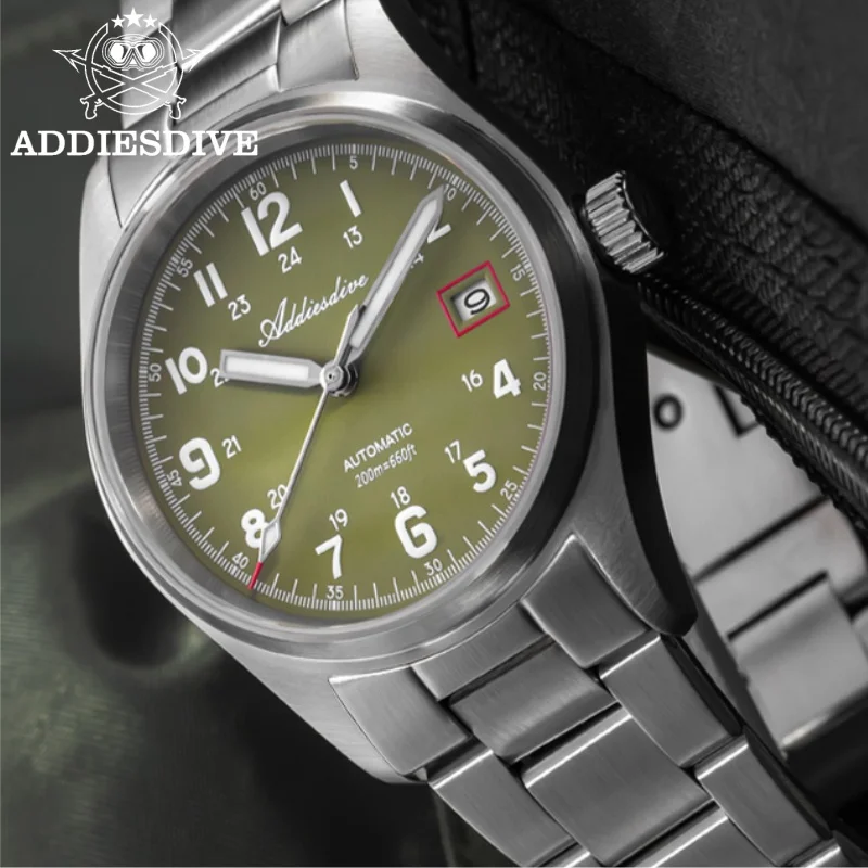 ADDIESDIVE Sapphire Crystal 20Bar Diving AD2070 Men's Watch Calendar Display BGW9 Super Luminous Automatic Mechanical Watches
ADDIESDIVE Sapphire Crystal 20Bar Diving AD2070 Men's Watch Calendar Display BGW9 Super Luminous Automatic Mechanical Watches