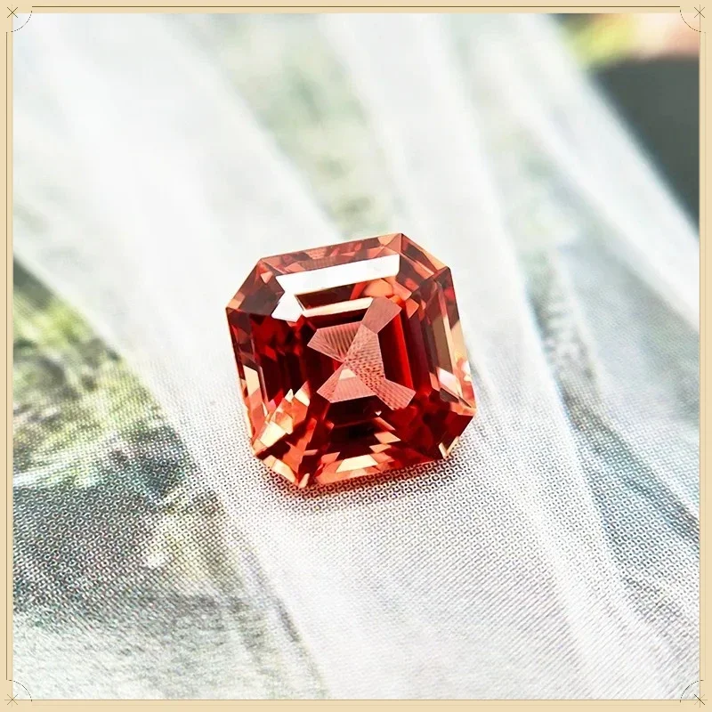 Asscher Cut Lab Grown Sapphire Sunset Orange Color For Jewelry Making Main Materials Selectable Certificate
Asscher Cut Lab Grown Sapphire Sunset Orange Color For Jewelry Making Main Materials Selectable Certificate