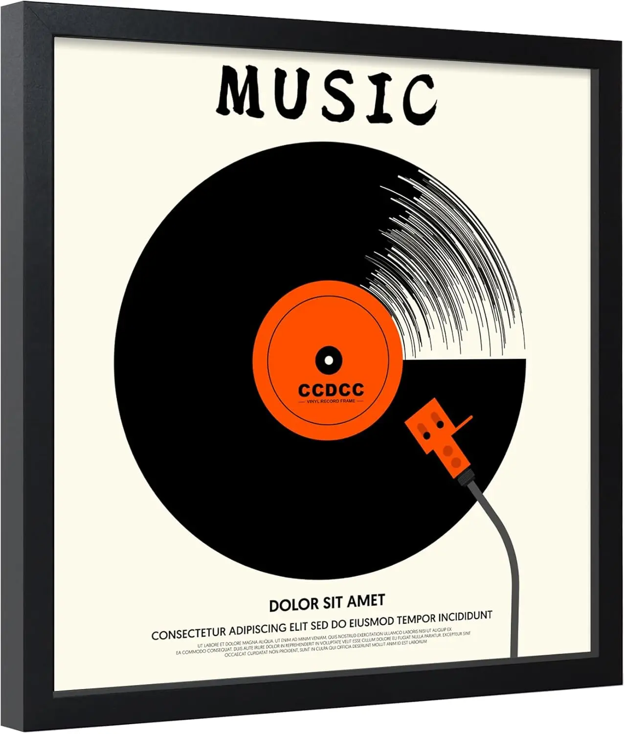 Vinyl Record Frame with Tempered Glass, Black Wooden Display for 12x12 Inch LP Album Covers
Vinyl Record Frame with Tempered Glass, Black Wooden Display for 12x12 Inch LP Album Covers