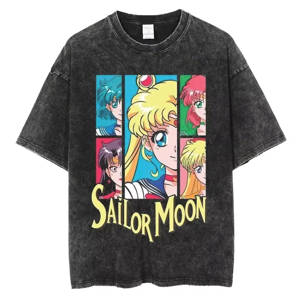 2026 Summer Y2k Retro Washed Sailor Moon Cosplay Cotton T-shirt Men's Super Casual Cotton Short Sleeve Unisex Street Shirt
2026 Summer Y2k Retro Washed Sailor Moon Cosplay Cotton T-shirt Men's Super Casual Cotton Short Sleeve Unisex Street Shirt