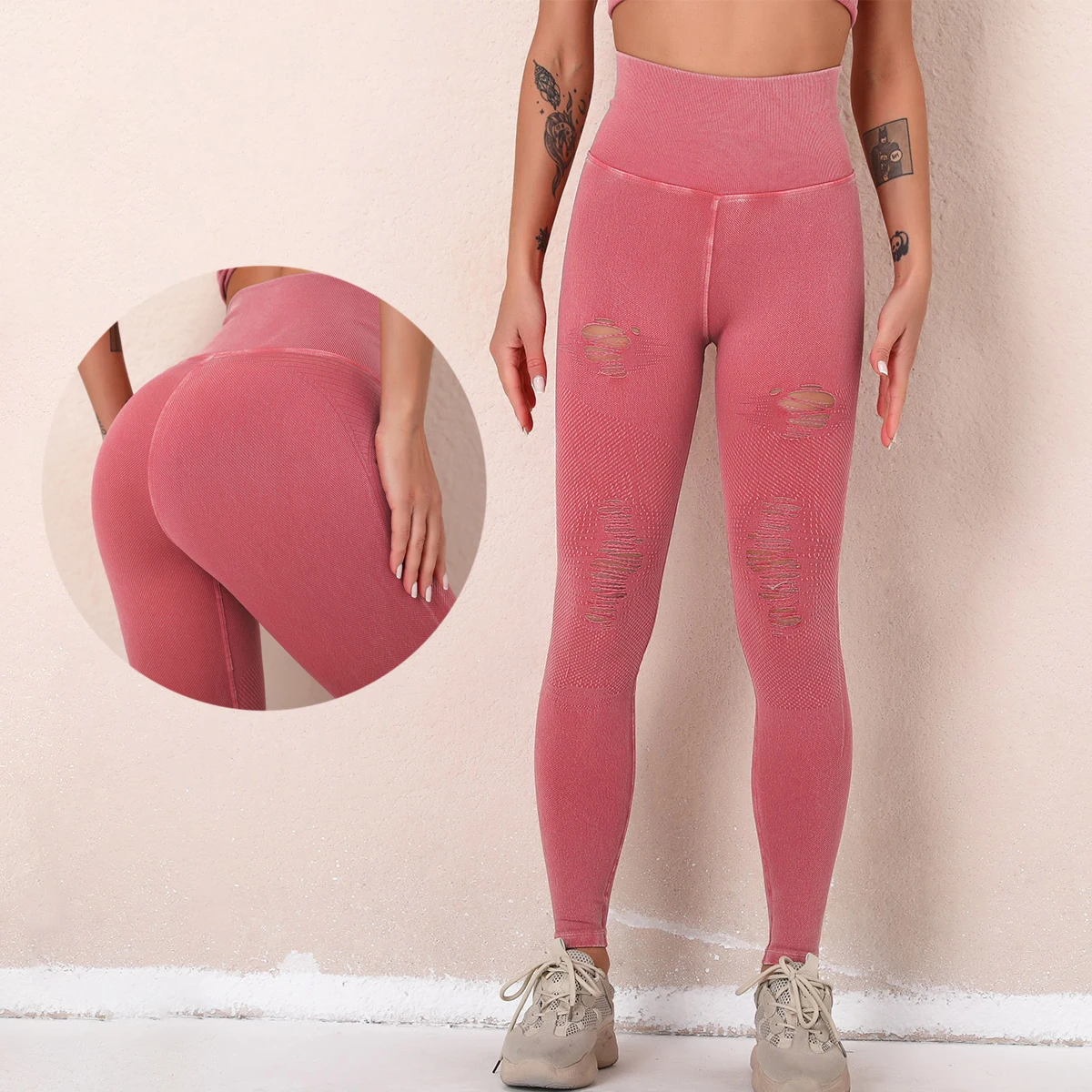 Clearance Sale Ffashion Broken Hole Yoga Pants High Waisted Peach Buttocks Woman Seamless Hollow-out Quick Drying Fitness Pants
Clearance Sale Ffashion Broken Hole Yoga Pants High Waisted Peach Buttocks Woman Seamless Hollow-out Quick Drying Fitness Pants