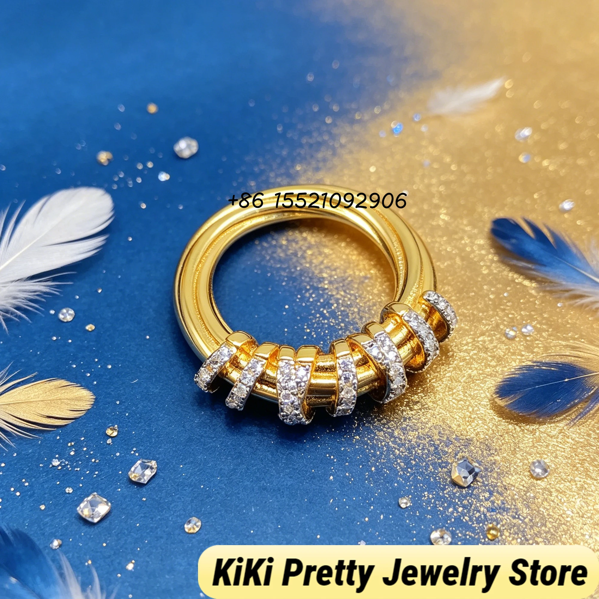 2026 New High Quality DY Rings Twisted Coil Ring with Sparkling CZ Crystals, Multi-Band Interwoven Statement Ring for Women
2026 New High Quality DY Rings Twisted Coil Ring with Sparkling CZ Crystals, Multi-Band Interwoven Statement Ring for Women