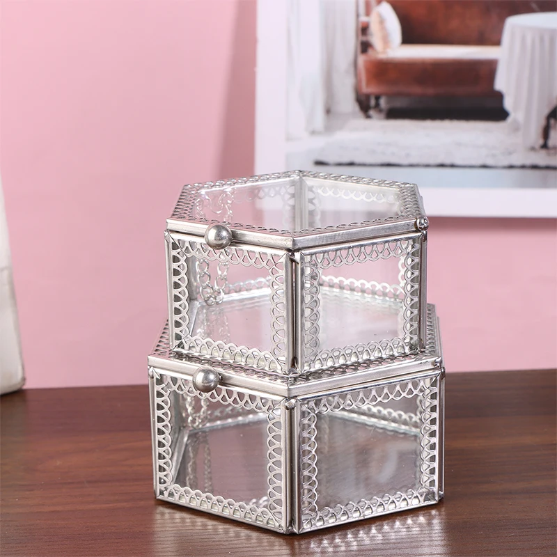 New Hexagon Transparent Glass Storage Box Jewelry Ring Earring Beads Coins Display Case Keepsake Organizer Tabletop Container
New Hexagon Transparent Glass Storage Box Jewelry Ring Earring Beads Coins Display Case Keepsake Organizer Tabletop Container