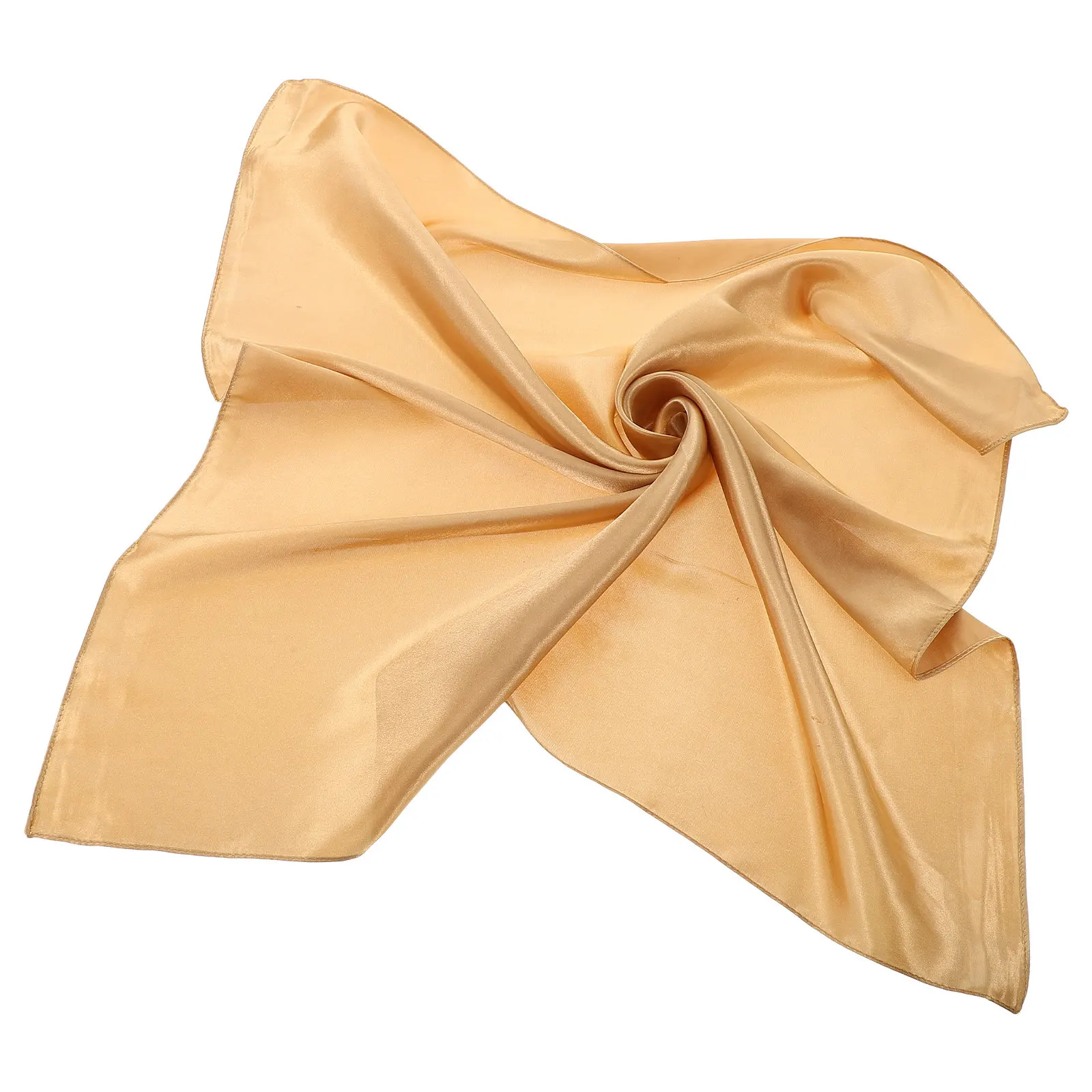 Premium Women Silk Scarf Solid Color Elegant Design Use Fashion Square Accessory Golden 22x22
Premium Women Silk Scarf Solid Color Elegant Design Use Fashion Square Accessory Golden 22x22