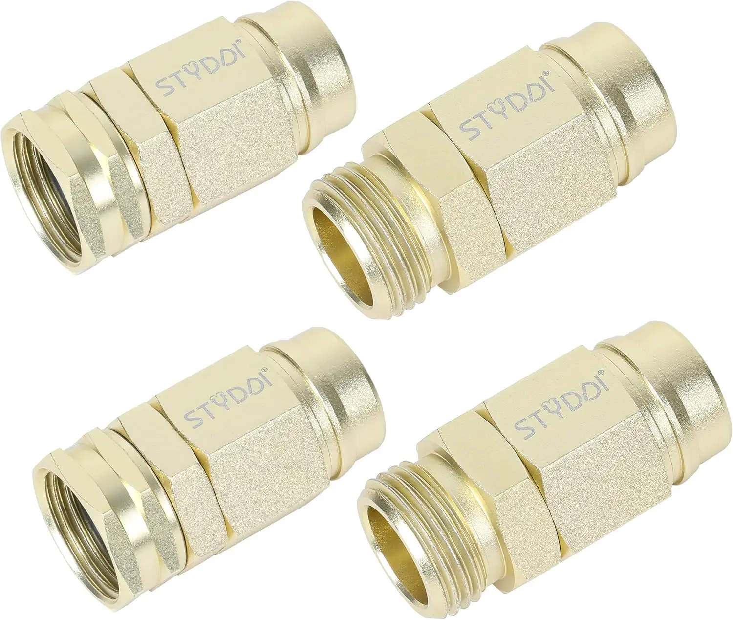 Heavy-Duty 5/8" Garden Hose Connector Repair Fittings, Premium Aluminum-Alloy Female and Male End, 2-Pack
Heavy-Duty 5/8" Garden Hose Connector Repair Fittings, Premium Aluminum-Alloy Female and Male End, 2-Pack