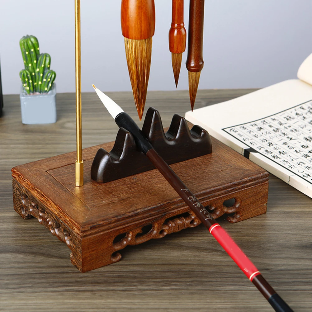 Chicken Wing Wood Pen Hanging Rack Brush Holder Calligraphy Stand Paint Rest Desk Decor Supplies Practical Organizer Black
Chicken Wing Wood Pen Hanging Rack Brush Holder Calligraphy Stand Paint Rest Desk Decor Supplies Practical Organizer Black