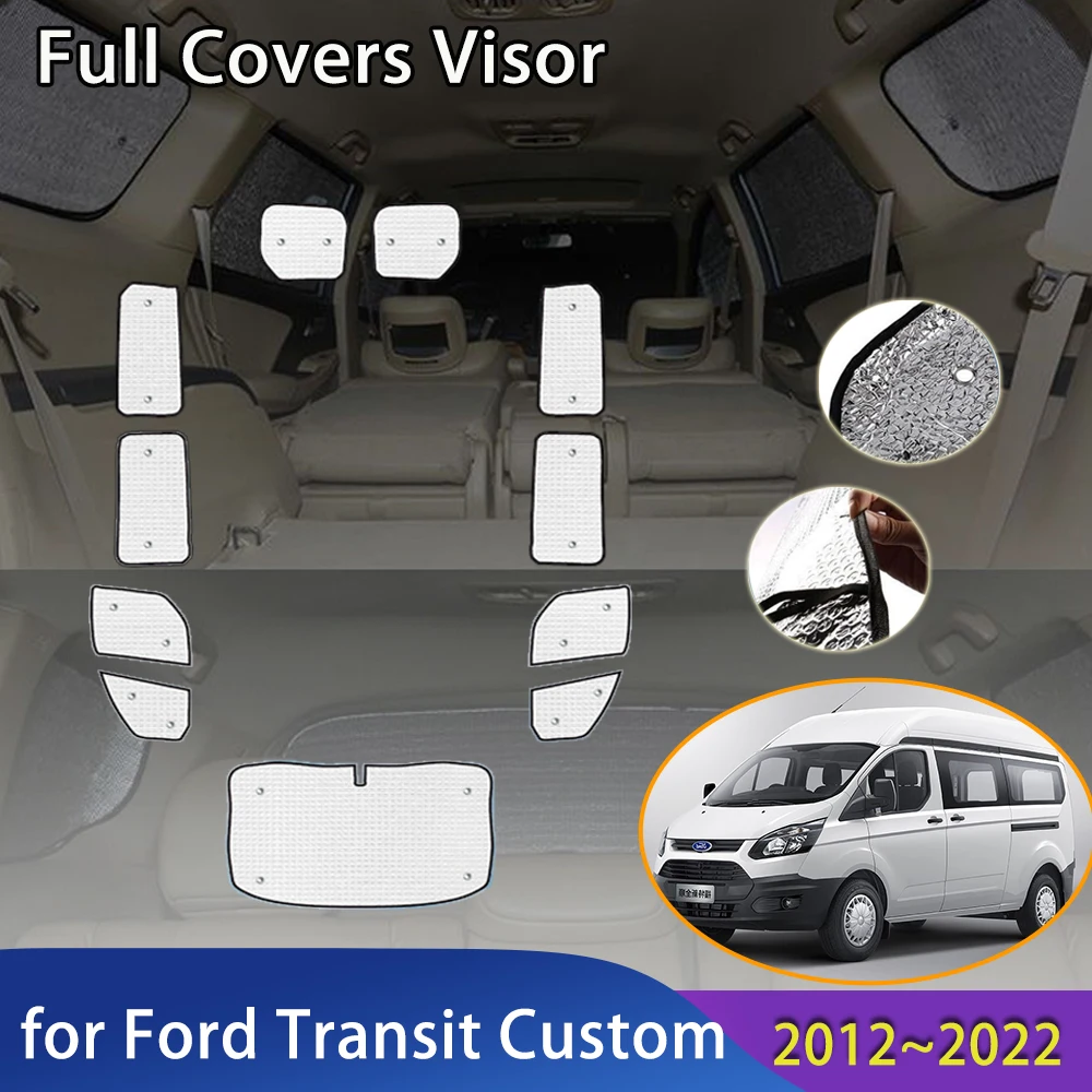 Автомобильные солнцезащитные козырьки с полным покрытием для Ford Transit Custom 2012 ~ 2022 аксессуары 2014 Защитная крышка для лобового стекла Светоотражающий солнцезащитный козырек
Автомобильные солнцезащитные козырьки с полным покрытием для Ford Transit Custom 2012 ~ 2022 аксессуары 2014 Защитная крышка для лобового стекла Светоотражающий солнцезащитный козырек