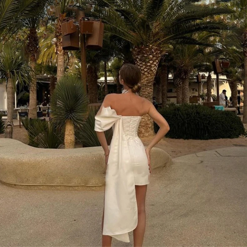 Мини-свадебное платье, сексуальное асимметричное платье на одно плечо, короткие свадебные платья для невесты, вечеринки, праздника, выпускного вечера, коктейля
Мини-свадебное платье, сексуальное асимметричное платье на одно плечо, короткие свадебные платья для невесты, вечеринки, праздника, выпускного вечера, коктейля