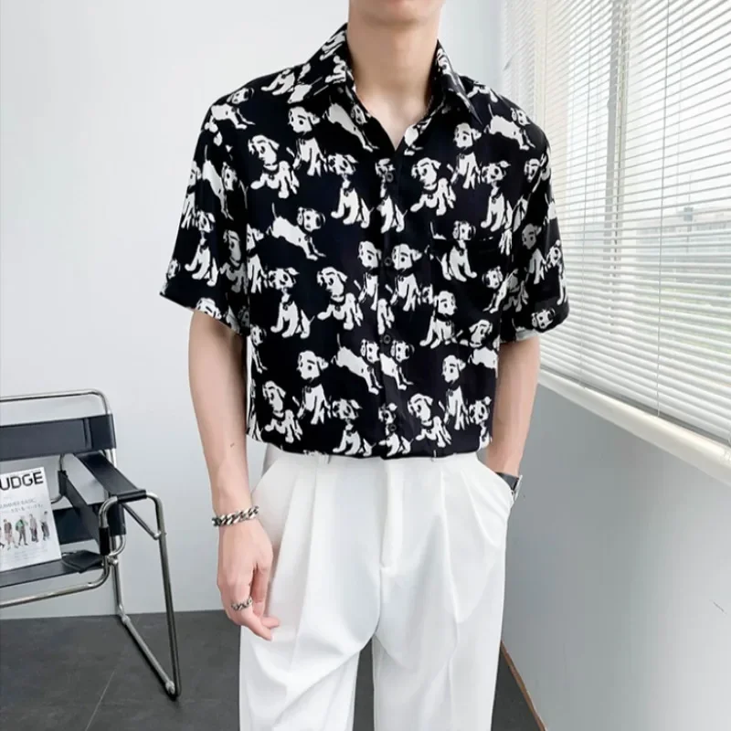 Black Short Sleeve Shirts for Men with Pocket Aesthetic Casual Elegant Tops Korean Style Vintage High Quality Luxury Man Shirt
Black Short Sleeve Shirts for Men with Pocket Aesthetic Casual Elegant Tops Korean Style Vintage High Quality Luxury Man Shirt