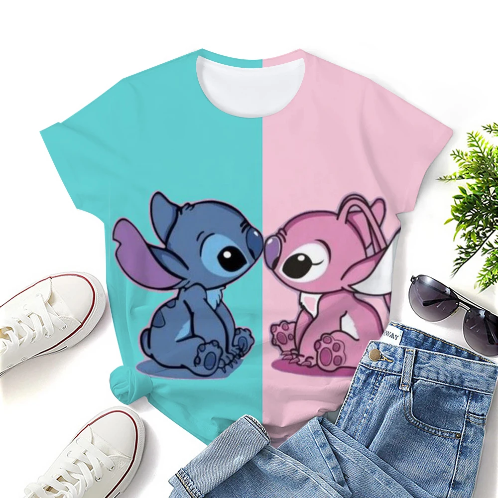 Disney 2025 Women Summer Stitch 3d Print T Shirts Cartoon T-shirts Children Short Sleeves Stich Clothes Tees Tops
Disney 2025 Women Summer Stitch 3d Print T Shirts Cartoon T-shirts Children Short Sleeves Stich Clothes Tees Tops