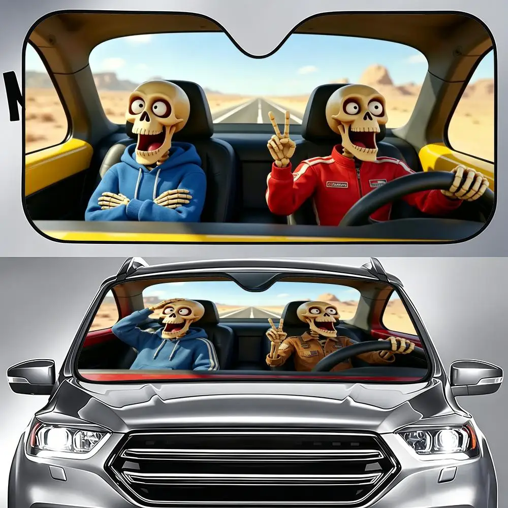 Pattern S-Skeleton D-Driving Sun Visor Aluminum Foil Windshield Sunshade, UV Protection Heat Insulation Reusable
Pattern S-Skeleton D-Driving Sun Visor Aluminum Foil Windshield Sunshade, UV Protection Heat Insulation Reusable