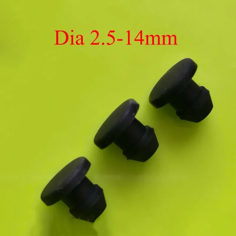 10 Pcs/lots 2.5-14mm Black Plugs Buckle Solid Silicone Rubber Caps T Type Plug Cover Snap-on Gasket Blanking End Seal Stopper
10 Pcs/lots 2.5-14mm Black Plugs Buckle Solid Silicone Rubber Caps T Type Plug Cover Snap-on Gasket Blanking End Seal Stopper