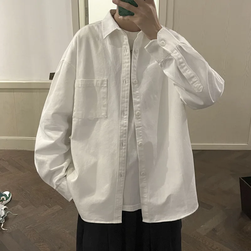 Japanese Long-sleeved Shirt Men's Spring American Retro Workwear Jacket Hong Kong Style Trendy Casual Top
Japanese Long-sleeved Shirt Men's Spring American Retro Workwear Jacket Hong Kong Style Trendy Casual Top