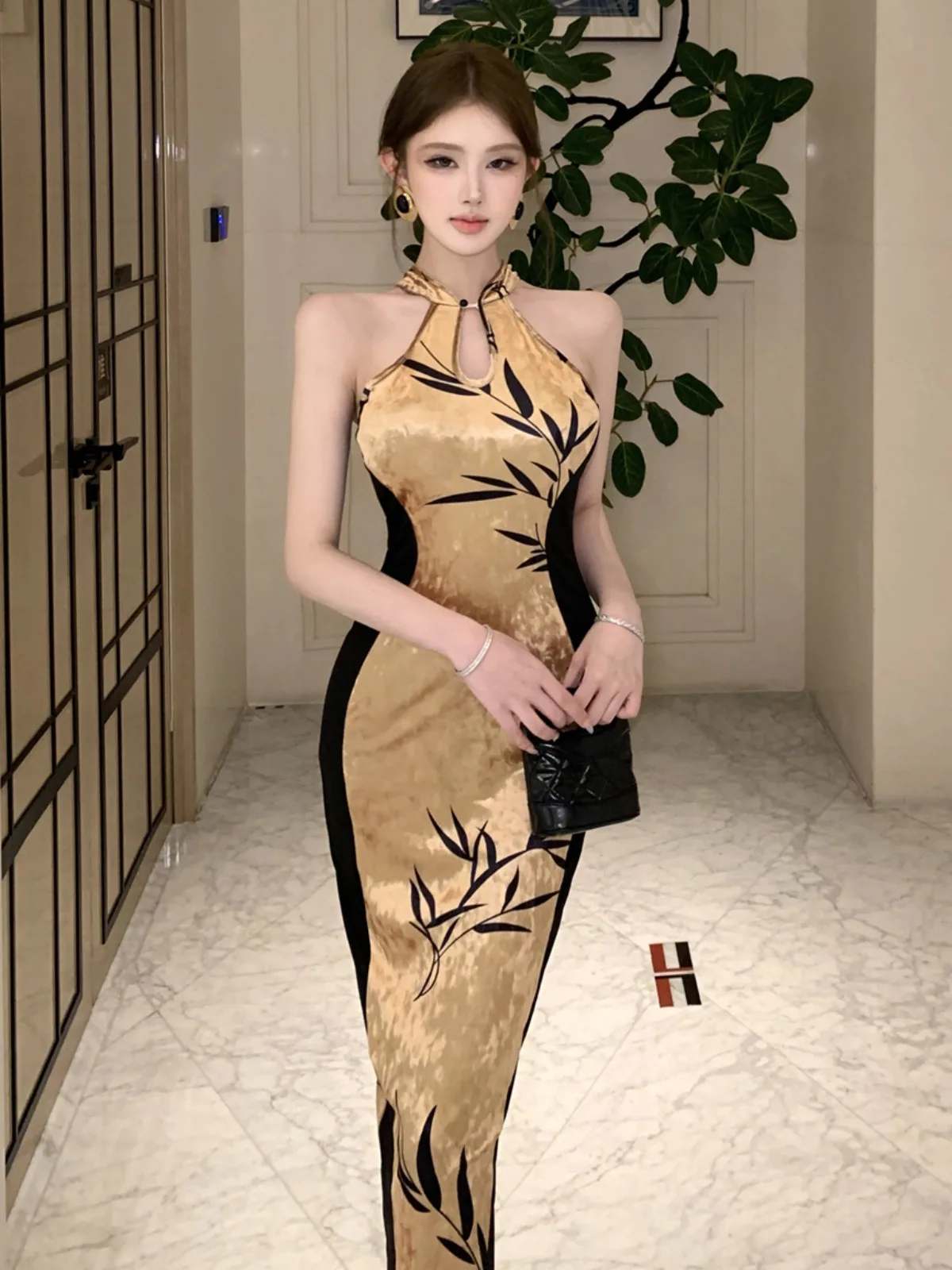Retro Style Fashionable Versatile Printed Sleeveless Dress Summer Waist Cinching Slimming Color Block Bodycon Long ...
Retro Style Fashionable Versatile Printed Sleeveless Dress Summer Waist Cinching Slimming Color Block Bodycon Long ...