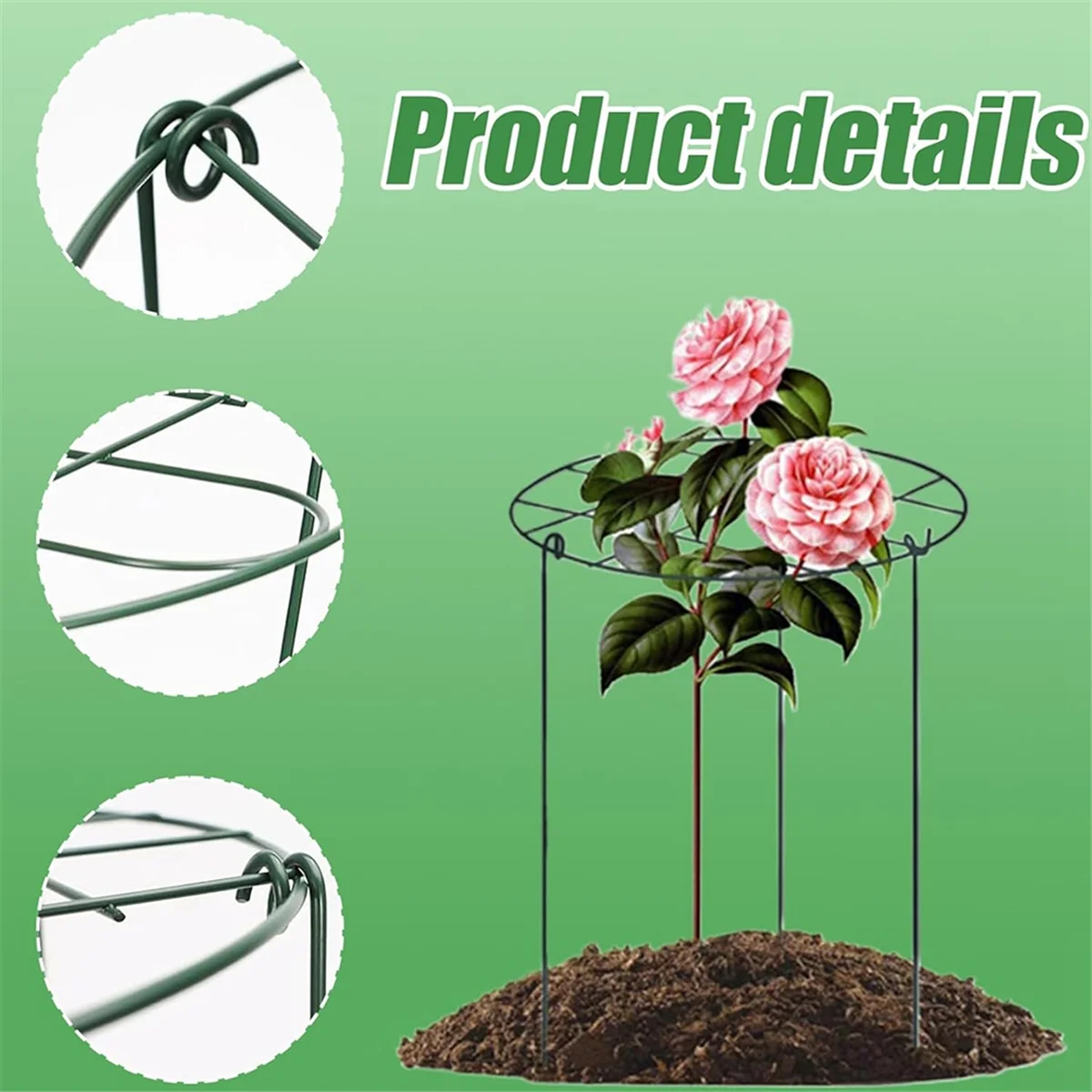 ABFKW Peony Stand, Peony Support Cage, Plant Stand Growing Plant Stand Suitable for Roses, Tomatoes, Orchids
ABFKW Peony Stand, Peony Support Cage, Plant Stand Growing Plant Stand Suitable for Roses, Tomatoes, Orchids