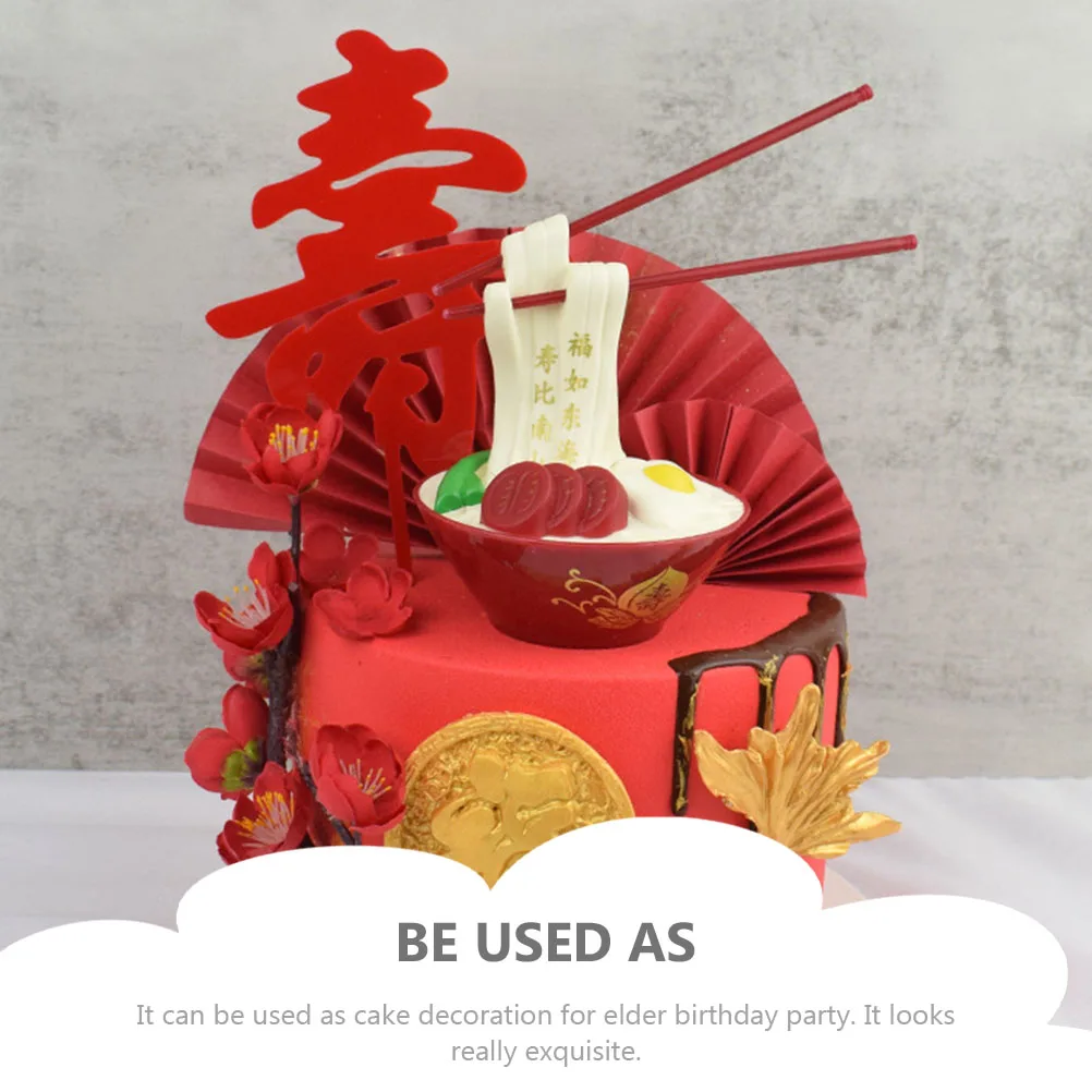 3Pcs Longevity Noodles Cake Decor Exquisite Dessert Topper for Elder Birthday Celebration Easy to Use and Decorate
3Pcs Longevity Noodles Cake Decor Exquisite Dessert Topper for Elder Birthday Celebration Easy to Use and Decorate
