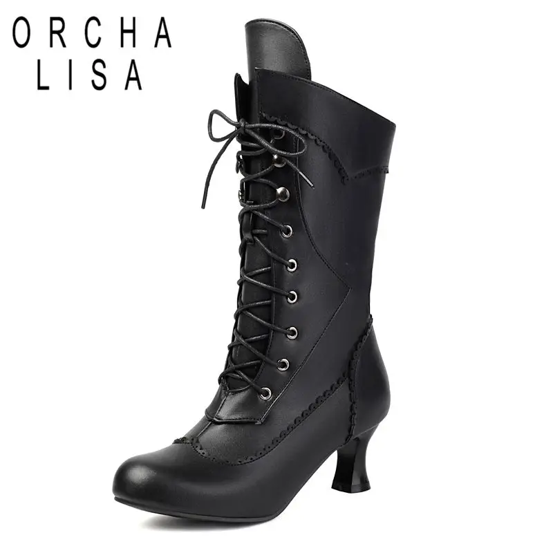 Бренд ORCHA LISA 2025 Женские сапоги до середины икры с круглым носком Невные каблуки 5,5 см на шнуровке Большой размер 45 46 47 48 Повседневная ретро-щоденная обувь
Бренд ORCHA LISA 2025 Женские сапоги до середины икры с круглым носком Невные каблуки 5,5 см на шнуровке Большой размер 45 46 47 48 Повседневная ретро-щоденная обувь