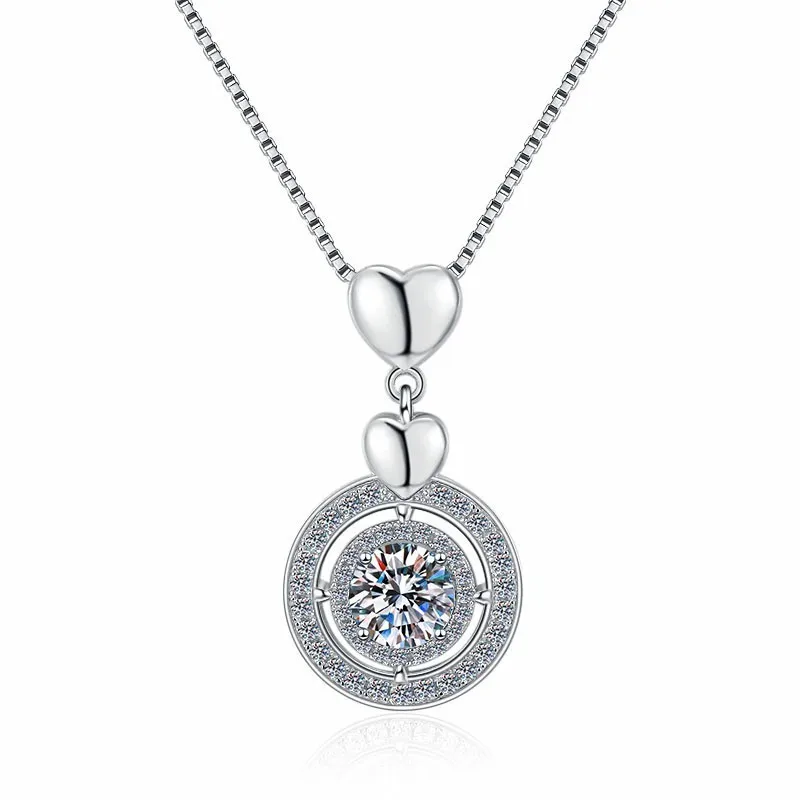 HK0028 Lefei Fashion Trendy Luxury Classic White Moissanite Round Heart Necklace For Charms Women s925 Silver Party Jewelry Gift
HK0028 Lefei Fashion Trendy Luxury Classic White Moissanite Round Heart Necklace For Charms Women s925 Silver Party Jewelry Gift