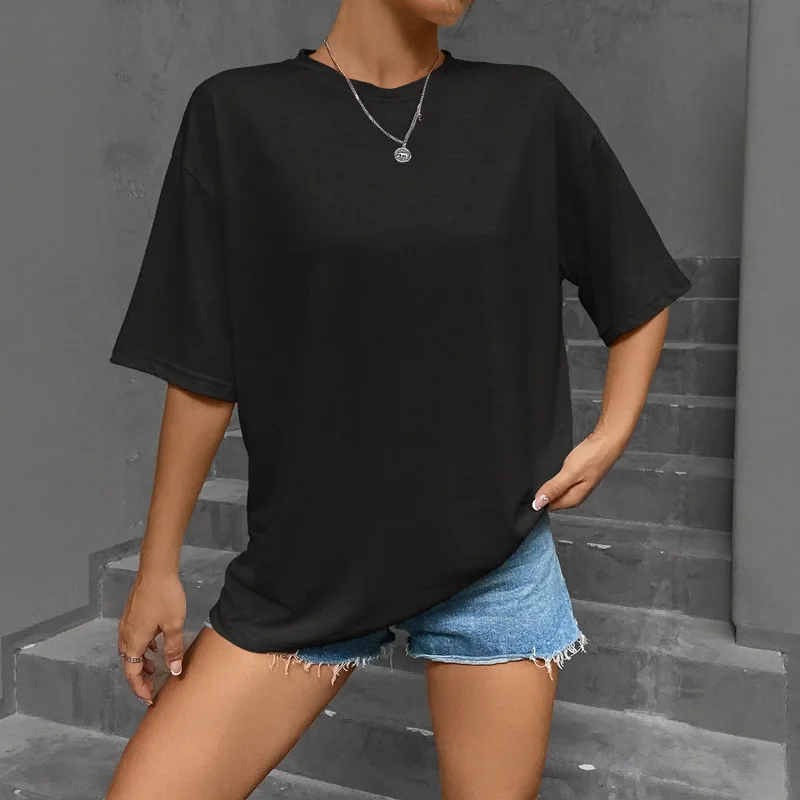 Cotton Solid Color Summer T Shirt Female Street Hip Hop T-shirts Cotton Casual Short Sleeve Comfortable Fashion Tee Tops
Cotton Solid Color Summer T Shirt Female Street Hip Hop T-shirts Cotton Casual Short Sleeve Comfortable Fashion Tee Tops
