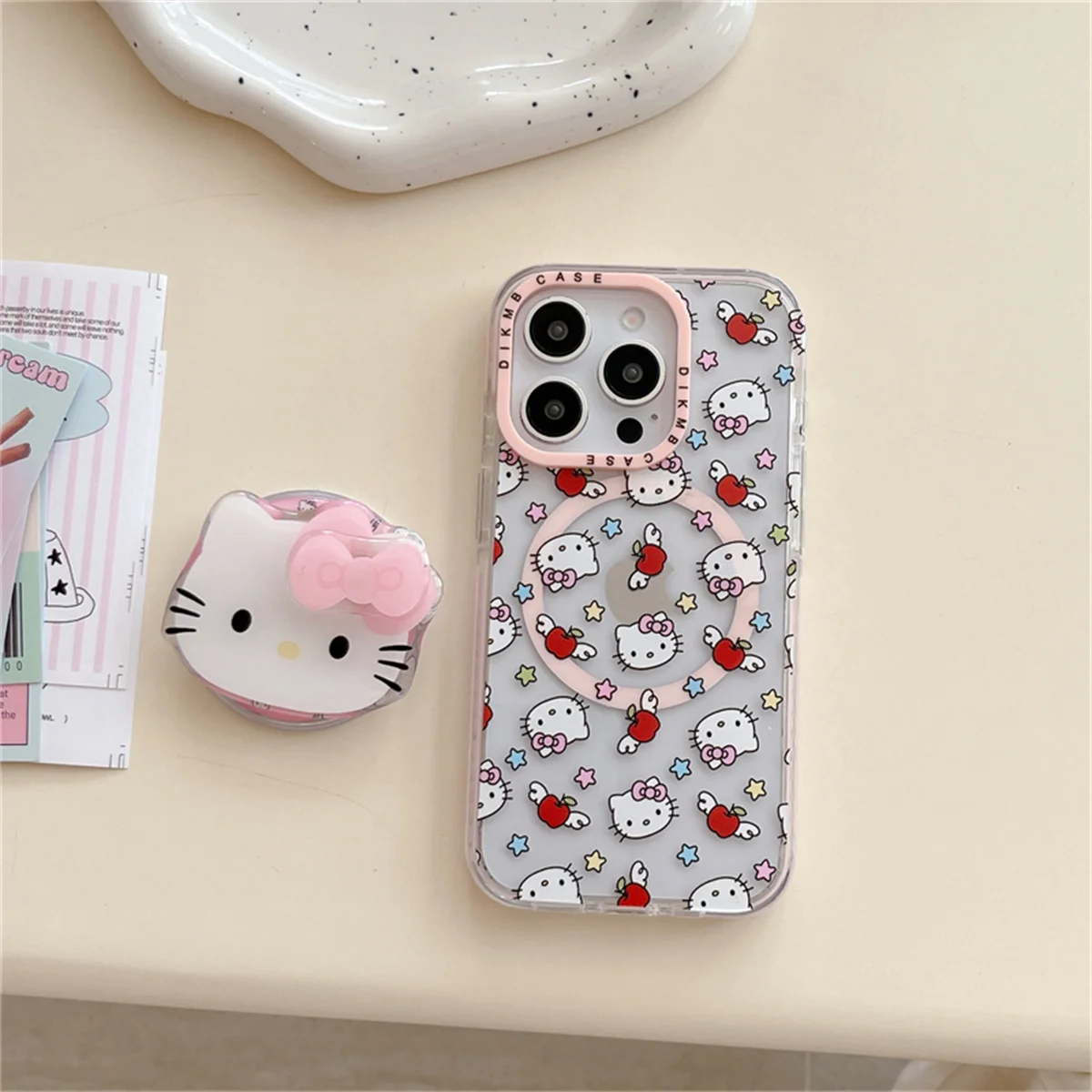Funny cartoon star wings Hello Kitty Rotate bow magnetic stand Phone case For iPhone 16 15 Pro 14 13 Pro Max cover For 15 Funda
Funny cartoon star wings Hello Kitty Rotate bow magnetic stand Phone case For iPhone 16 15 Pro 14 13 Pro Max cover For 15 Funda