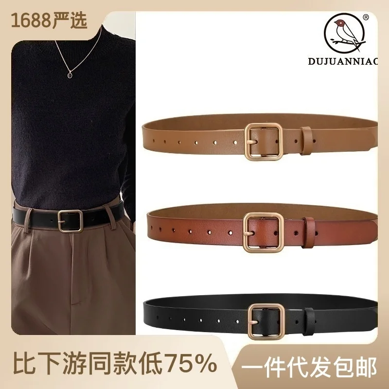 100% genuine real leather New belt women's needle buckle casual versatile Japanese word Jeans Belt
100% genuine real leather New belt women's needle buckle casual versatile Japanese word Jeans Belt