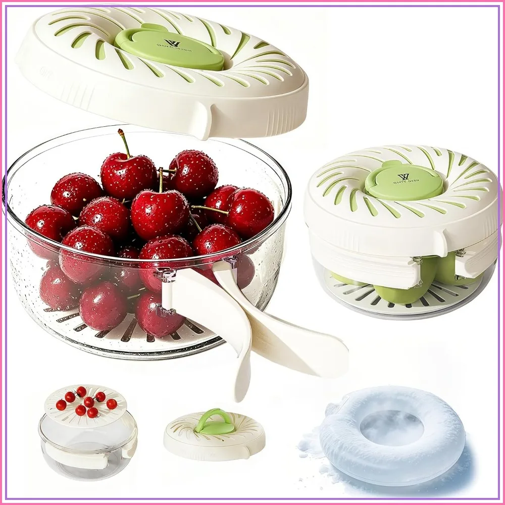 2-in-1 Fruit Strainer Storage Container with Lid, Ice Tray Drain Basket, Vegetable Washing Bowl, Berry Keeper for Fridge, Kitchen, Outdoor
2-in-1 Fruit Strainer Storage Container with Lid, Ice Tray Drain Basket, Vegetable Washing Bowl, Berry Keeper for Fridge, Kitchen, Outdoor