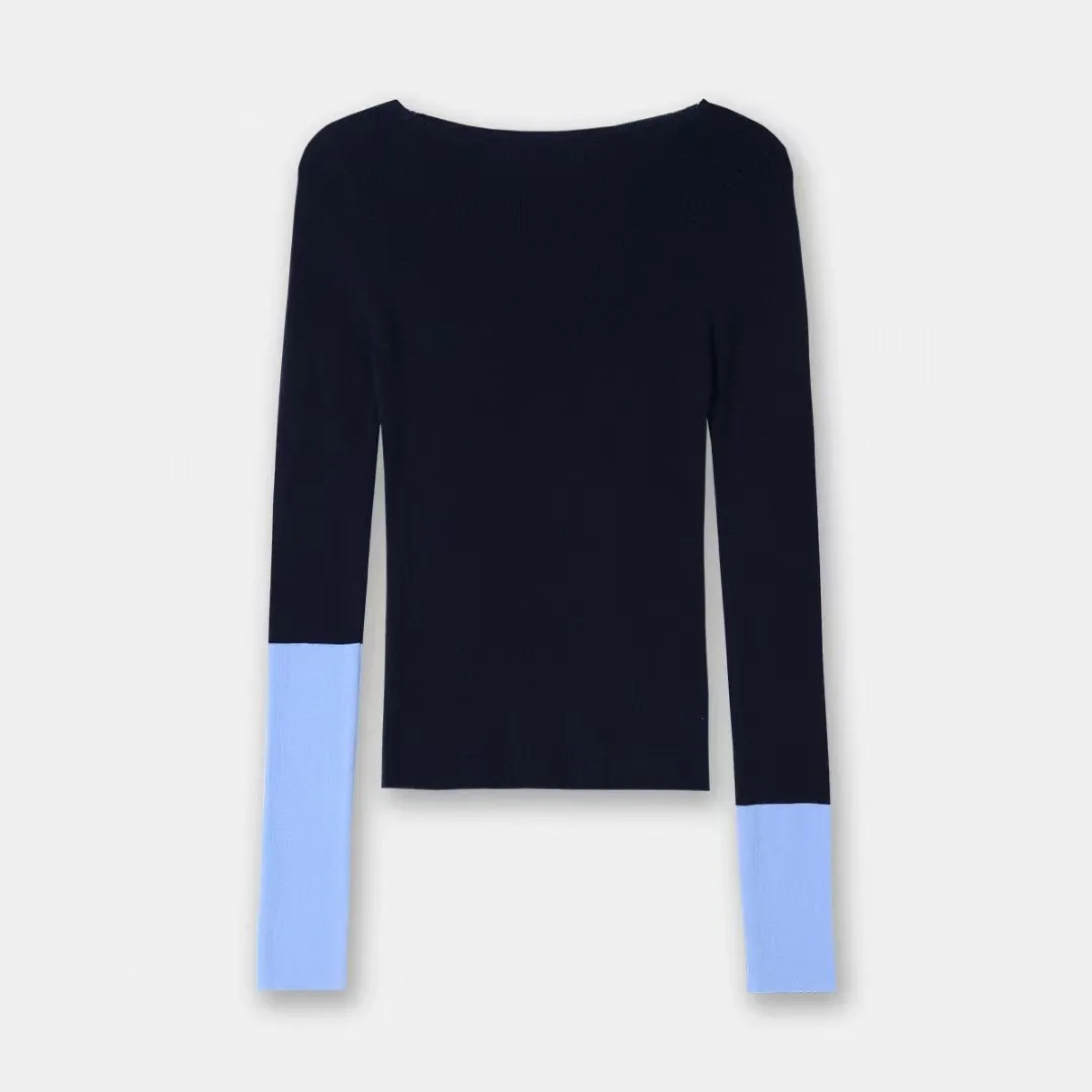 Women's O-Neck Slim Fit Pullover Sweater 2023 Autumn Winter New Ladies Contrast Color Long Sleeve Versatile Knitwear Top
Women's O-Neck Slim Fit Pullover Sweater 2023 Autumn Winter New Ladies Contrast Color Long Sleeve Versatile Knitwear Top