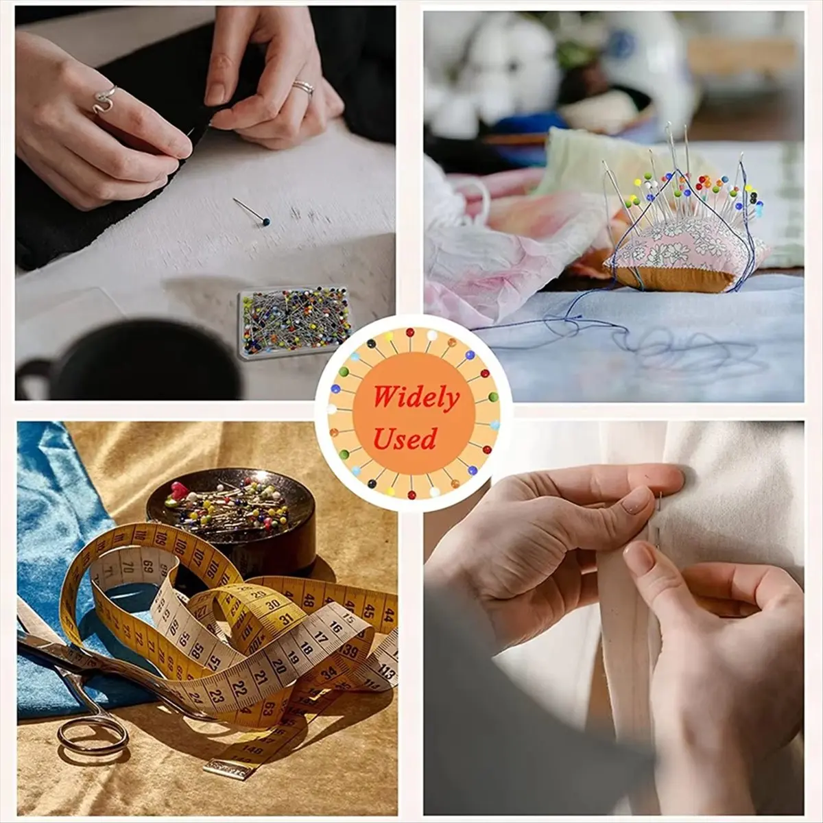 RANA 1000pcs Sewing Pins Straight Pin for Fabric, Quilting Pins Long 1.5inch for , Jewelry DIY Decoration, Craft
RANA 1000pcs Sewing Pins Straight Pin for Fabric, Quilting Pins Long 1.5inch for , Jewelry DIY Decoration, Craft