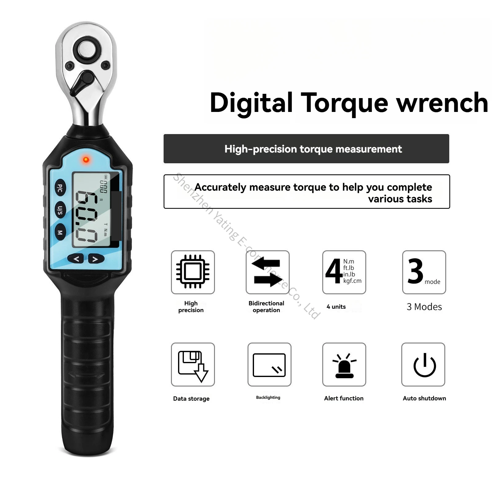 High-precision Torque Adjustable Maintenance, Replaceable Head Internal Hexagon Imported Electronic Wrench
High-precision Torque Adjustable Maintenance, Replaceable Head Internal Hexagon Imported Electronic Wrench