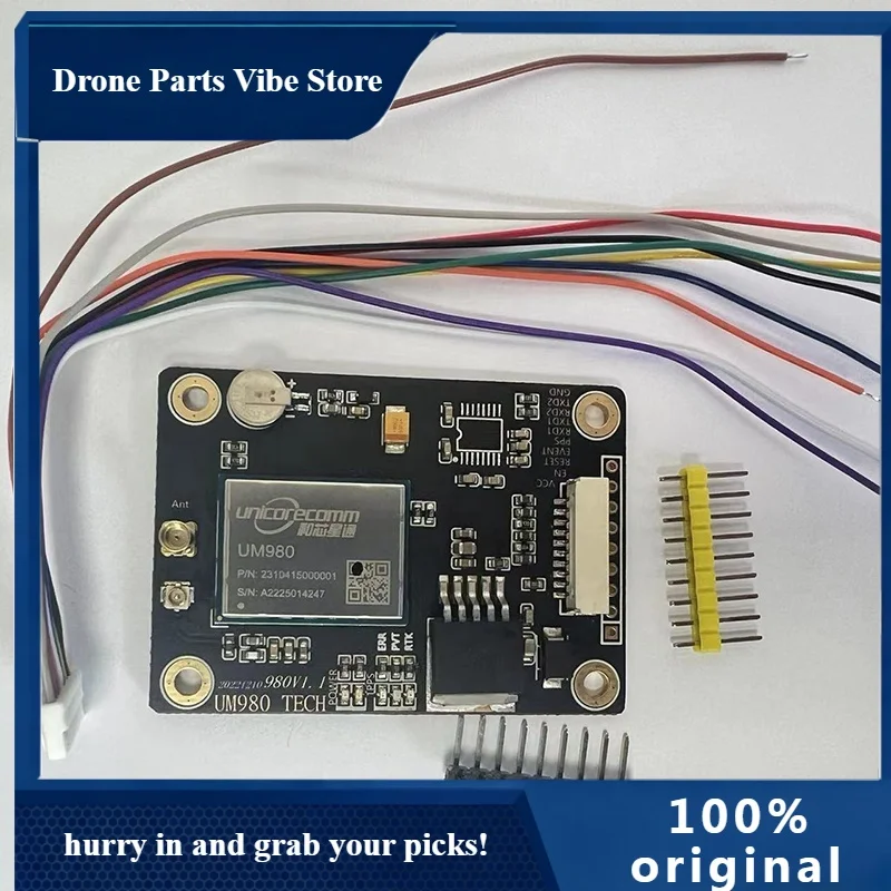 Новая плата разработки для дронов APNew EM-980D2, плата GNSS-приемника U-AV UM982 RTK InCase PIN с антенной, замена ZED-F9P
Новая плата разработки для дронов APNew EM-980D2, плата GNSS-приемника U-AV UM982 RTK InCase PIN с антенной, замена ZED-F9P