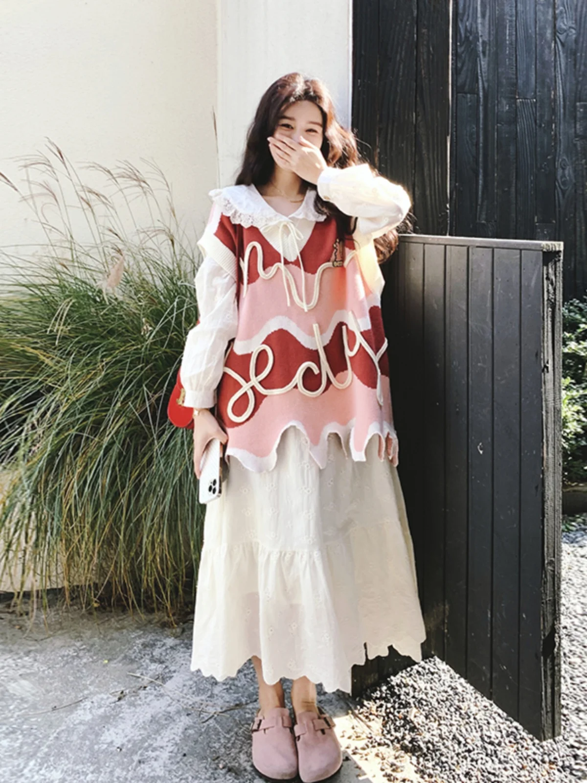 Korean Sle High Waist A-Line Dr Knitted Uneven Two-Piece Set Long Sve V-Ne Spring Autumn New Arrival Anti-Aging
Korean Sle High Waist A-Line Dr Knitted Uneven Two-Piece Set Long Sve V-Ne Spring Autumn New Arrival Anti-Aging