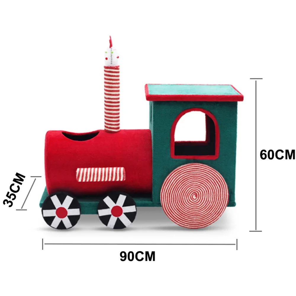 2021 New Hoopet Multifunctional Christmas Decoration Train Cat House Scratcher Tree
2021 New Hoopet Multifunctional Christmas Decoration Train Cat House Scratcher Tree
