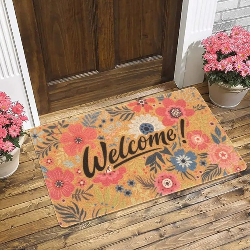 Carpet Mat Rug Floral Christmas Tree Design Welcome Merry Christmas Text Non-slip Floor Mat for Home Decoration Home Floor Mat
Carpet Mat Rug Floral Christmas Tree Design Welcome Merry Christmas Text Non-slip Floor Mat for Home Decoration Home Floor Mat