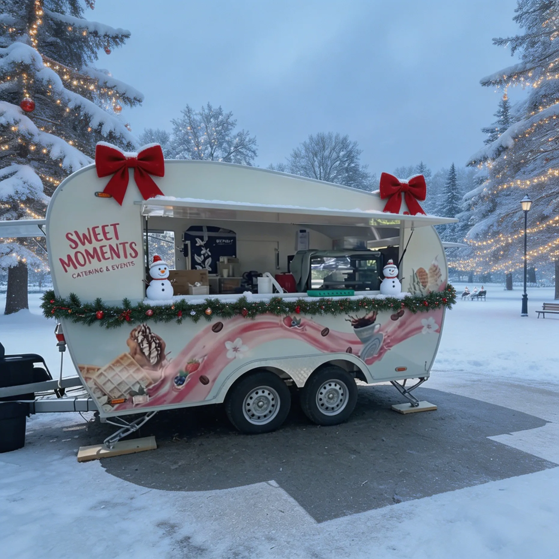 Green Mobile Kitchen Cart Fully Equipped Catering Trailer for Fast Food Coffee Burger Vending - Portable Kitchen Unit
Green Mobile Kitchen Cart Fully Equipped Catering Trailer for Fast Food Coffee Burger Vending - Portable Kitchen Unit