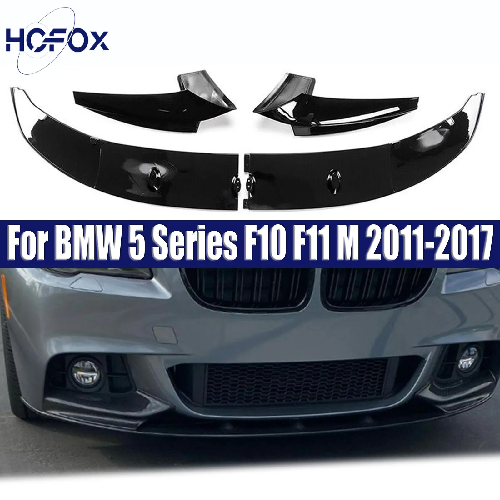 For BMW 5 Series F10 F11 M 2011-2017 Gloss Black ABS Front Bumper Lip Spoiler Diffuser Splitter Canards Blade
For BMW 5 Series F10 F11 M 2011-2017 Gloss Black ABS Front Bumper Lip Spoiler Diffuser Splitter Canards Blade