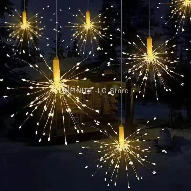 USB Powered Firework Starburst Lights LED Fairy String Light With 8 Modes For Yard Garden Wedding Christmas Holiday Party
USB Powered Firework Starburst Lights LED Fairy String Light With 8 Modes For Yard Garden Wedding Christmas Holiday Party