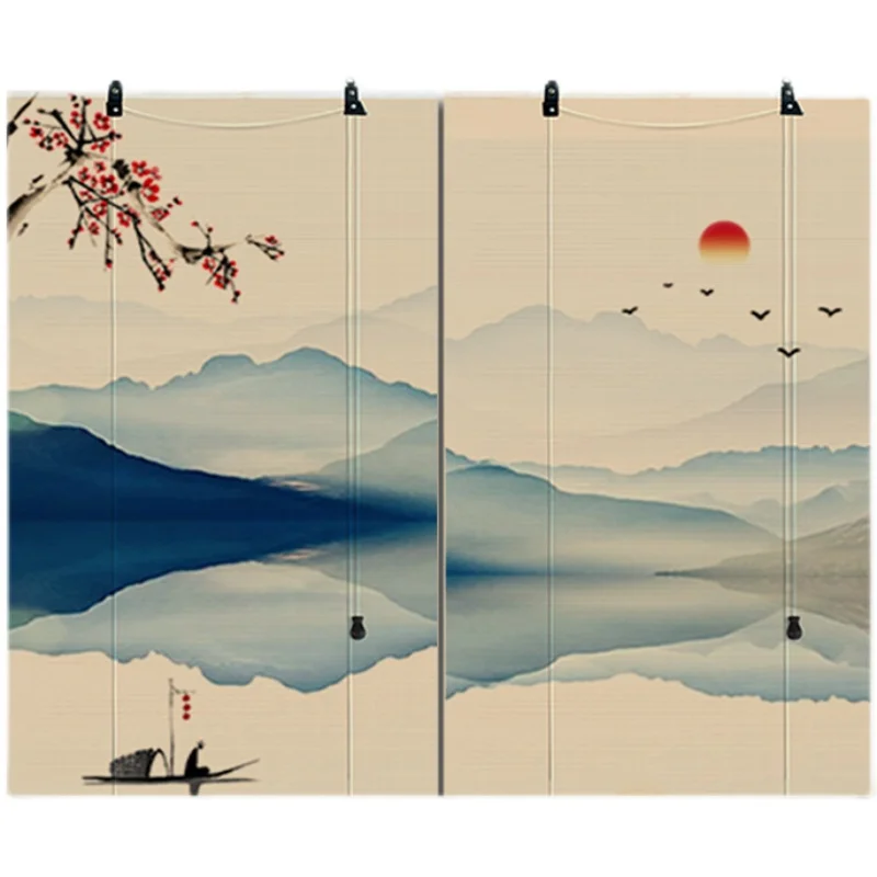Bamboo curtain roller shutter Chinese retro printing roller shutter decoration curtain tea room decoration hanging
Bamboo curtain roller shutter Chinese retro printing roller shutter decoration curtain tea room decoration hanging