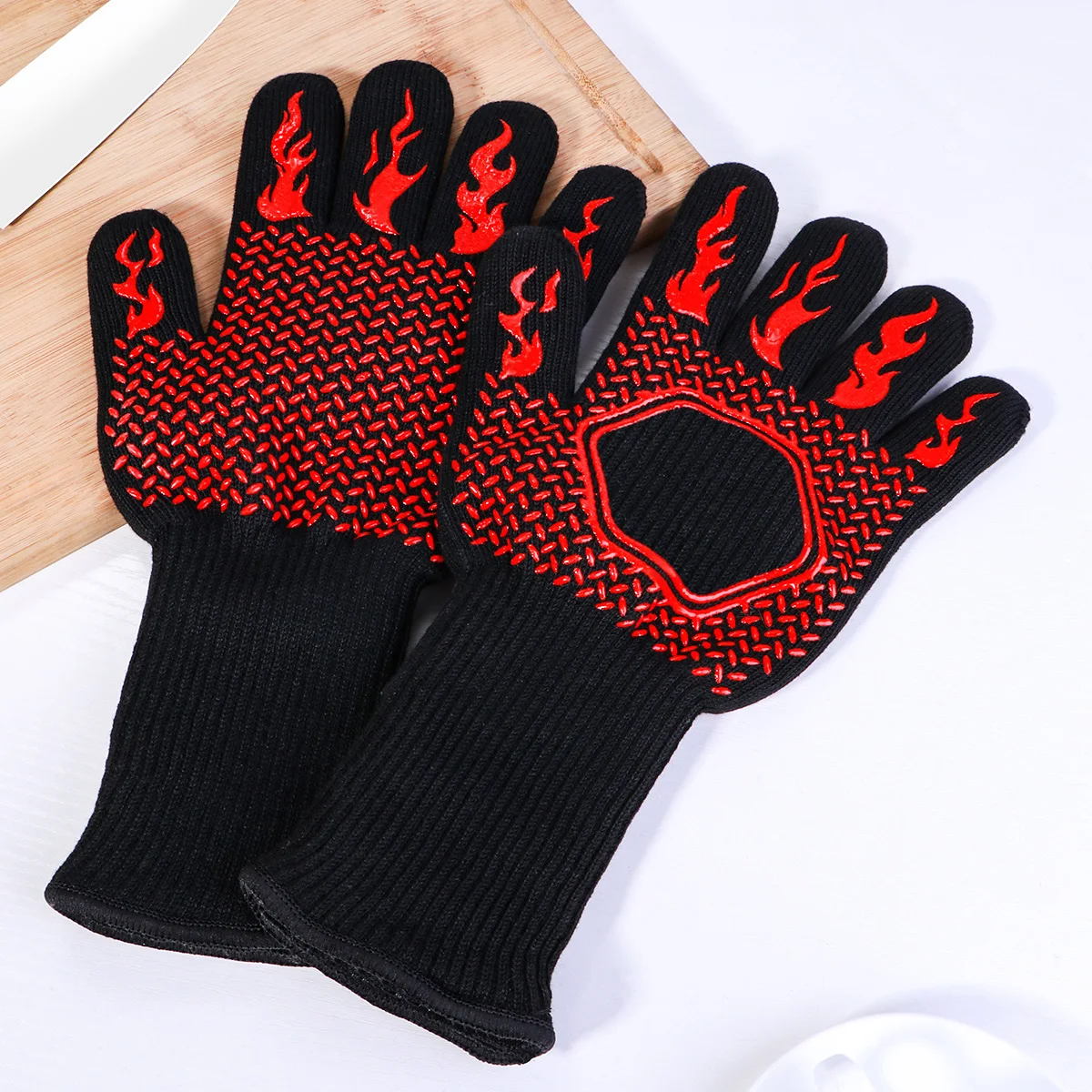 Heat Resistant Oven 13.78 Inch 4.92 Inch Sleeve Anti-Scald Bbq Grilling Gloves For Kitchen Cooking Baking Protection Work
Heat Resistant Oven 13.78 Inch 4.92 Inch Sleeve Anti-Scald Bbq Grilling Gloves For Kitchen Cooking Baking Protection Work