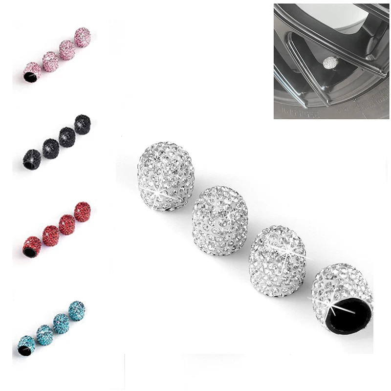 Car Tire Valve Caps Diamond Inlay Dust-proof Wheel Valve Cover Car Styling Decorative Auto Exterior Decoration Accessories 4PCS
Car Tire Valve Caps Diamond Inlay Dust-proof Wheel Valve Cover Car Styling Decorative Auto Exterior Decoration Accessories 4PCS