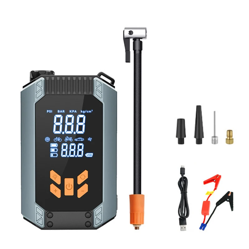 Portable Tire Inflator Portable Air Compressor 150PSI Cordless Air Pump with LCD Display Screen Battery Clamp for Car Motorcycle
Portable Tire Inflator Portable Air Compressor 150PSI Cordless Air Pump with LCD Display Screen Battery Clamp for Car Motorcycle