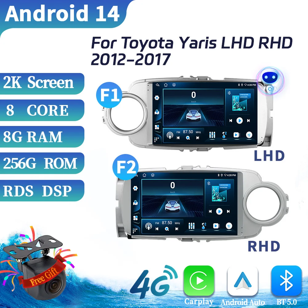 Android 14 For Toyota Yaris LHD RHD 2012-2017 Car Radio Multimedia Video Player Navigation BT Carplay 4G GPS Touch Screen Stereo
Android 14 For Toyota Yaris LHD RHD 2012-2017 Car Radio Multimedia Video Player Navigation BT Carplay 4G GPS Touch Screen Stereo